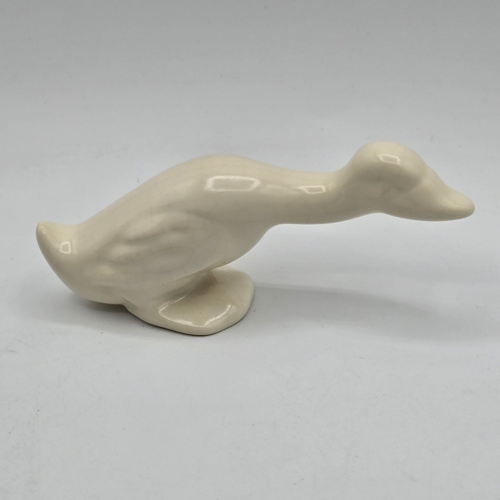 Vintage MCM Ceramic Duck Goose Figurine‎ Miniature Cottagecore Decor
